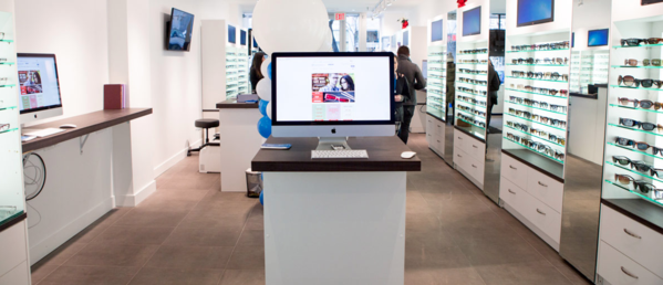 Clearly Contacts showroom | Shopify Retail blog