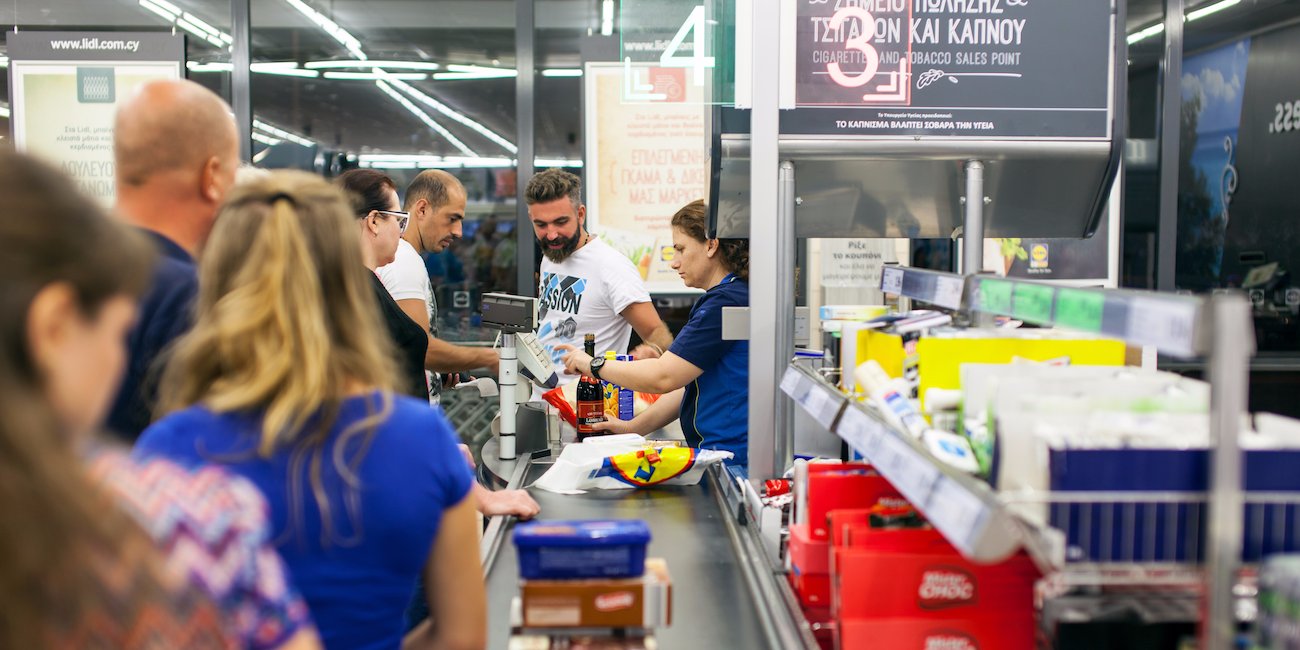 supermarket grocery store checkout