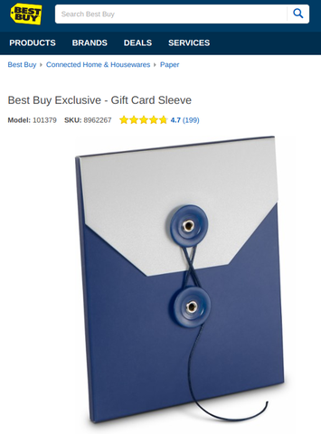 Best Buy gift card holders | Shopify Retail blog